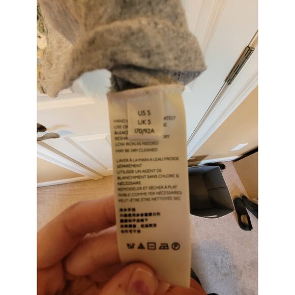 Free People Joshua Tee Crochet Pastel Open Weave Knit Tshirt Small - Picture 4 of 6